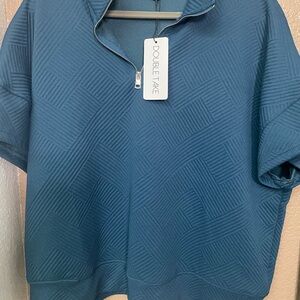 Women's Teal Textured Set